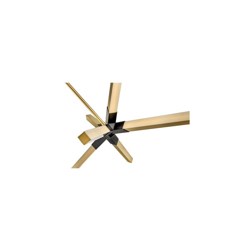 Rae LED Linear, Lacquered Brass
