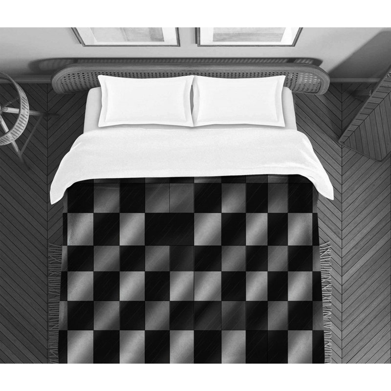 Polyester Checkered Comforter, Twin Comforter