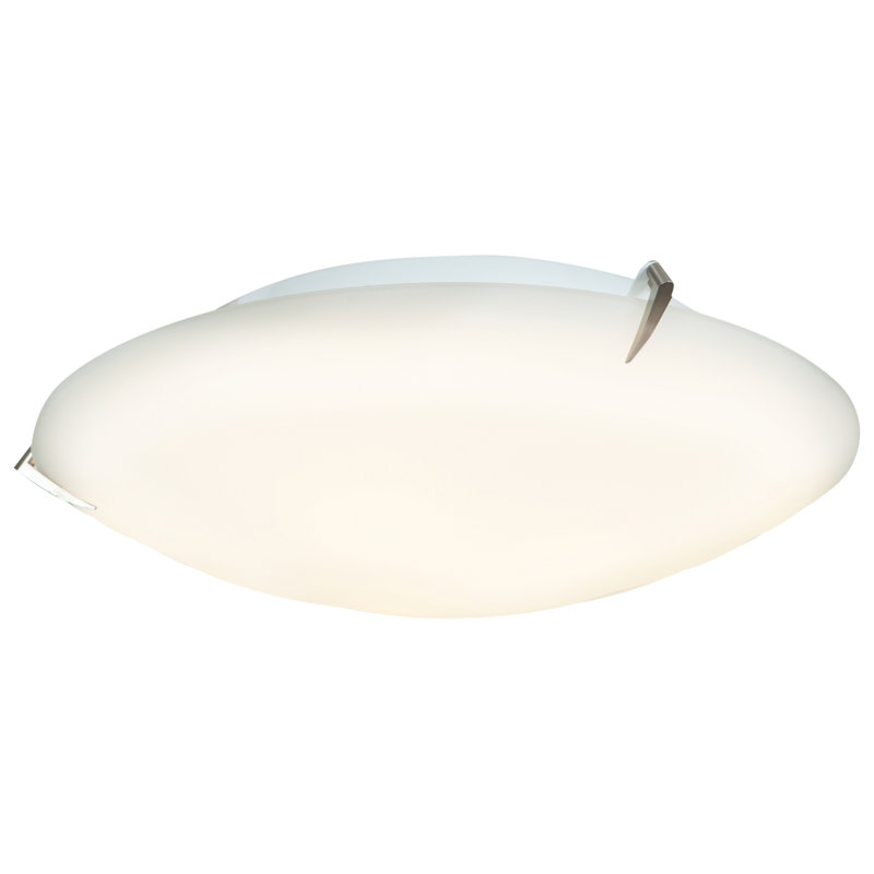 Vandemere Glass Flush Mount, 3.5" H x 12" Diameter