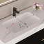 Single Bathroom Vanity with Engineered Marble Top-373475021