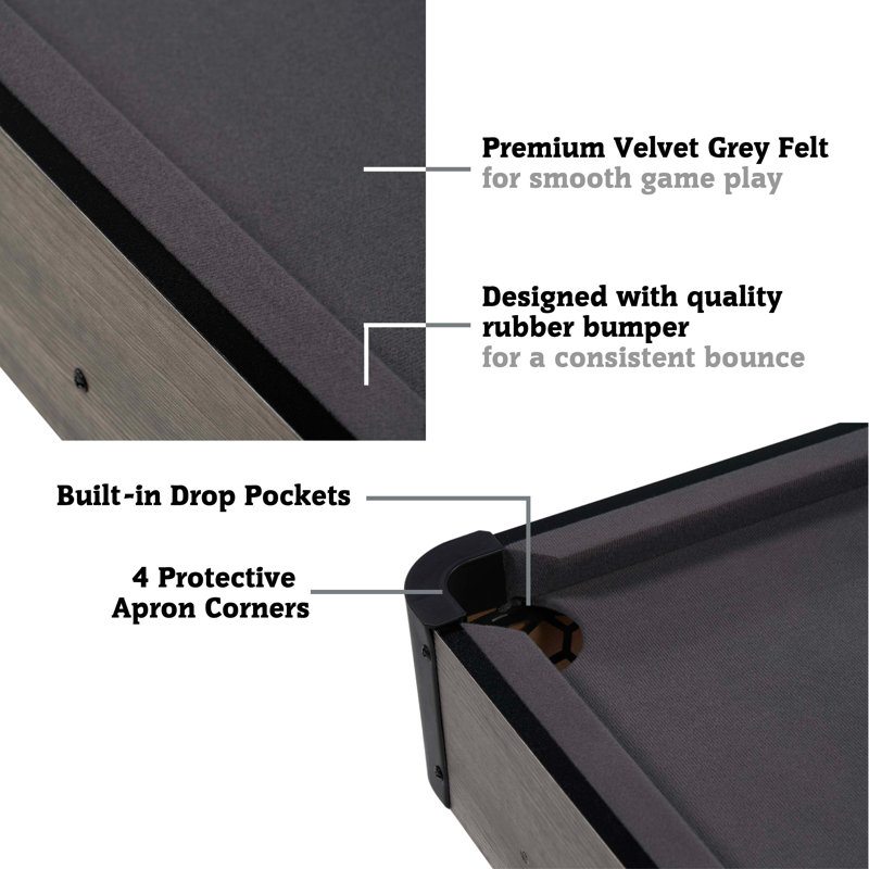 Charleston 4' Pool Table with Playing Accessories