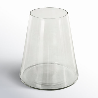 Perry 8.5'' H Glass Tabletop Hurricane