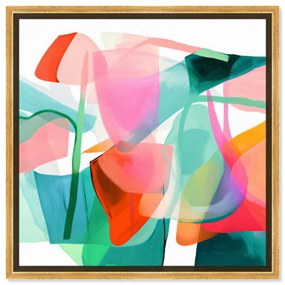 Art mural moderne abstrait sur toile, formes différentes modernes par Art Remedy
