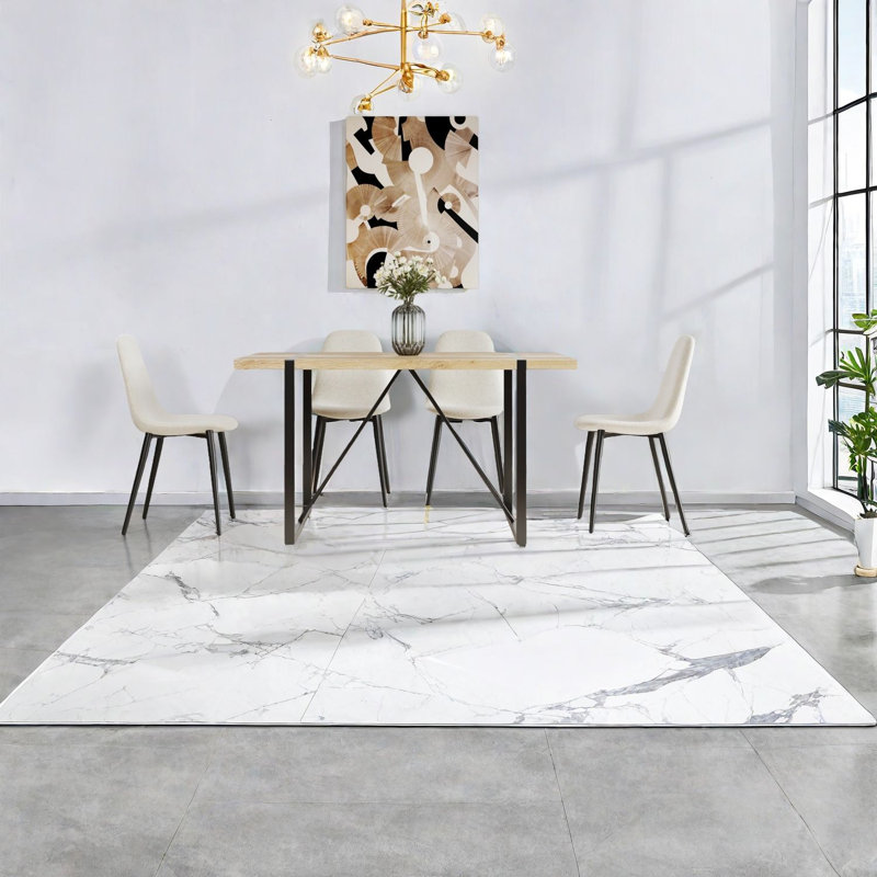 Ensembles de table de salle à manger peu encombrants en bois aggloméré, style moderne pour la cuisine