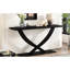 Table moderne rustique de 57 po, à pieds croisés, spacieuse, pour la construction d'une console de chambre à coucher-747121601