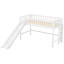 Lit mezzanine bas avec échelle et toboggan-302752905