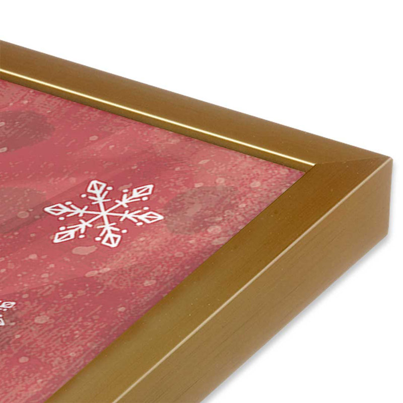 Cozy Christmas Kitty, ensemble de 2 reproductions d'art, Or poli, 16 po x 16 po