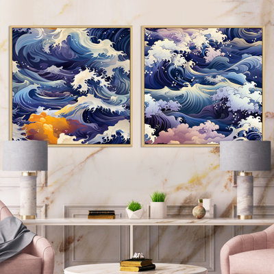 Remillard - Ensemble de 2 collages nautiques et carrés de plage
