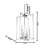 8-Light Chrome Metal Chandelier With Clear Acrylic Arms-996034236