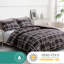Microfiber Chequered Duvet Cover Set-126671983
