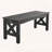 44.5 Weatherproof Plastic Bench with Wood-Look Finish