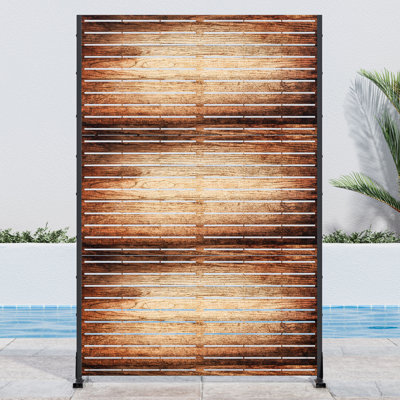 72" x 47" Outdoor Metal Privacy Screen Fence Panel by Dovelina