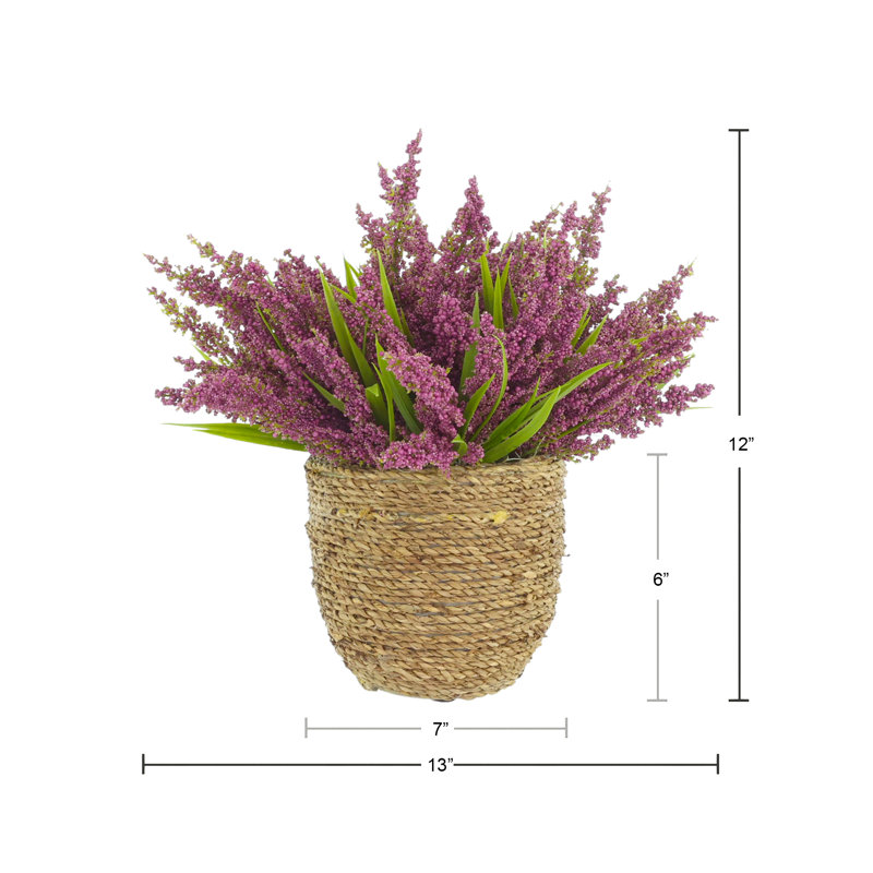 Heather in Strawgrass Pot, Pink