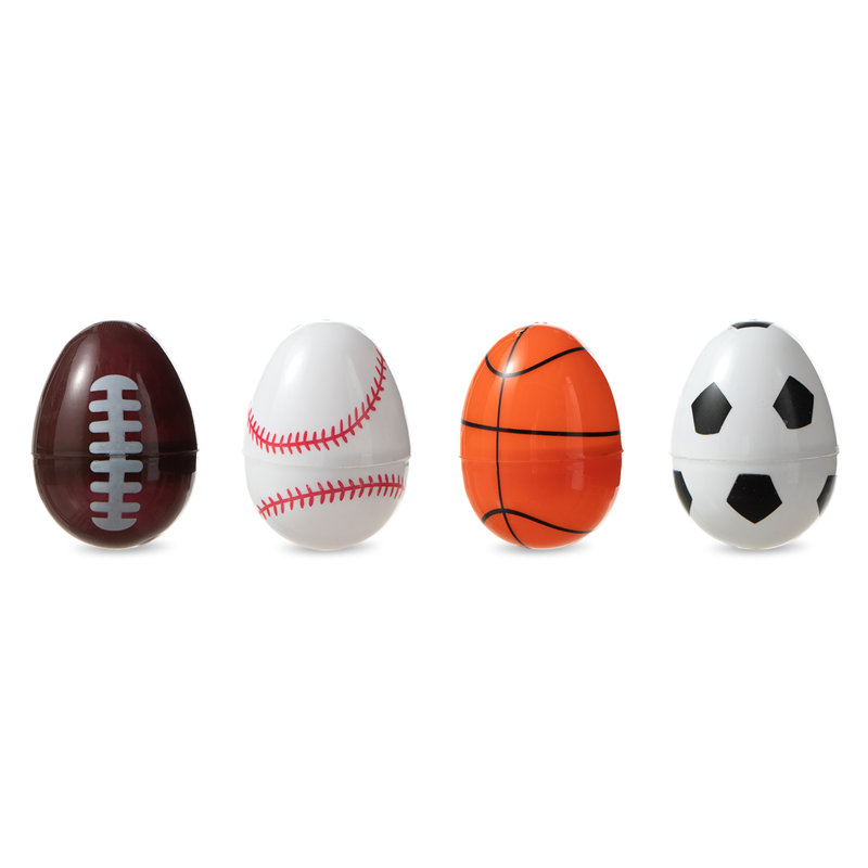 48 œufs de sport remplissables en plastique de H 2,25 po 48PK, 12 de chaque