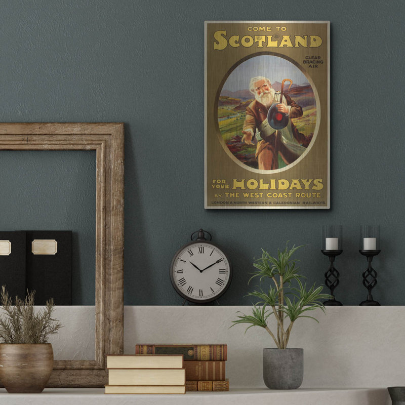 Art mural en métal Millwood Pines, H 16 po x l 12 po