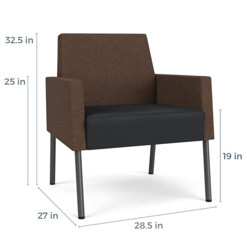 Fauteuil de réception Mystic, Gris anthracite, Archetype Café / Modène graphite