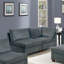 Ensemble de canapé modulaire en chenille gris 7 pièces