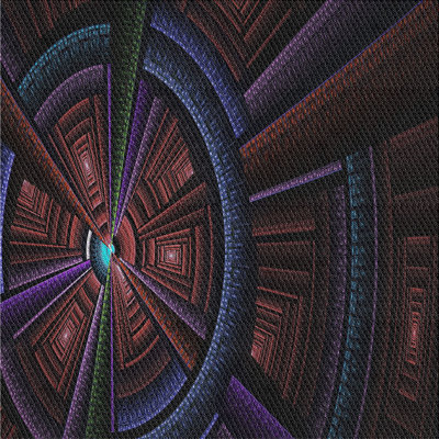 Tapis mauve/brun tissé à la machine