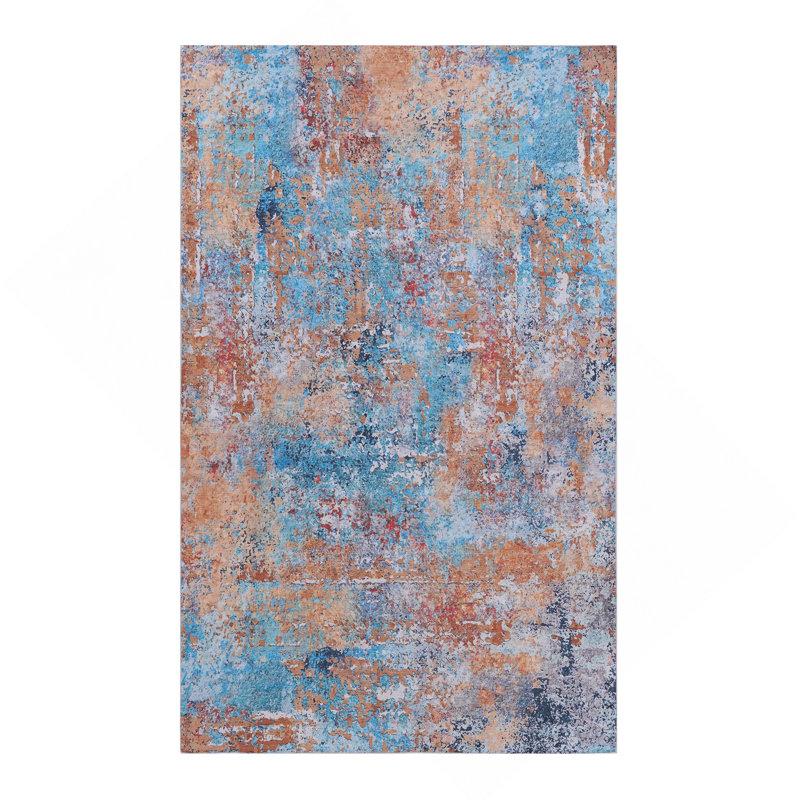 Multi Washable Rug Area Rug (Multi), Rectangle 9' x 12'