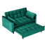 Lit en velours de 55 po, 2 avec coussin éponge, structure en bois massif et en métal pour différentes zones