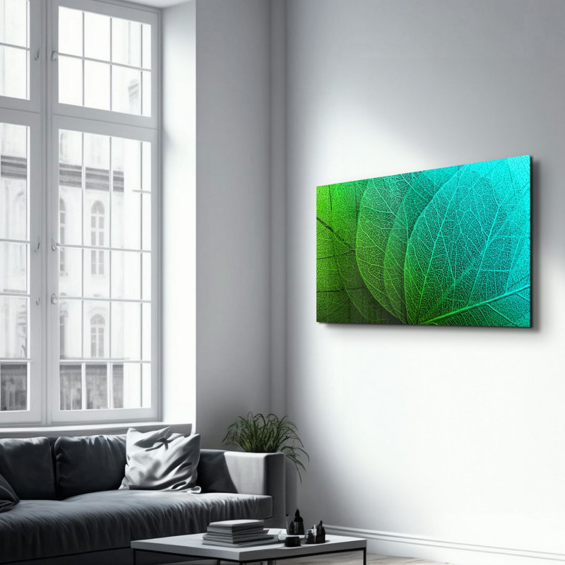 Élégante peinture murale en verre trempé de 13,8 po x 21,7 po | 100% verre trempé, épaisseur: 0,16 pouce | Imprimé UV pour des couleurs éclatantes | Parfait pour la décoration intérieure, le salon et les espaces de bureau