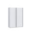 Modern Wardrobe with 2 Sliding Doors, Engineered Wood, White-1857380479-1861188268