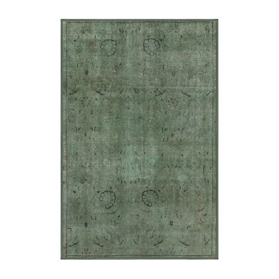 Tapis vert de style oriental