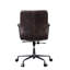 Chaise de bureau pivotante avec roulettes Distress