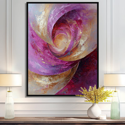 «Spratt Abstract Lavender Tranquility Balance I», art mural moderne grand