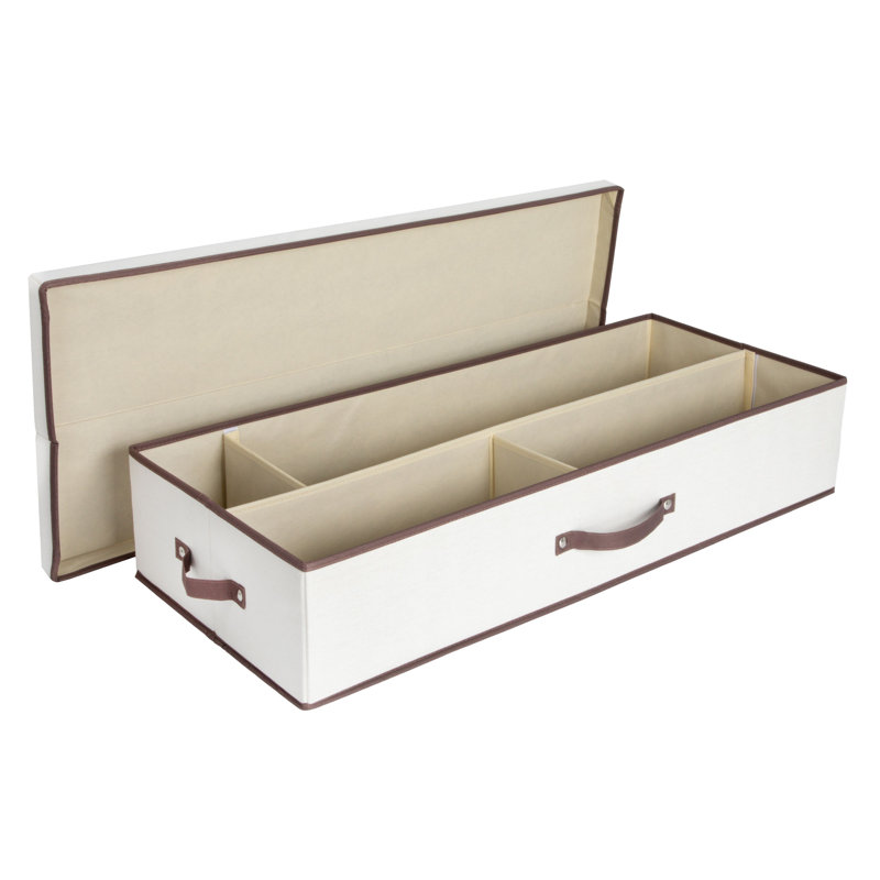 Organisateur de papier cadeau avec couvercle Maye, Naturel / brun