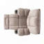 Fauteuil inclinable manuel avec porte-gobelets doubles-728198633