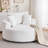 LUCKHAO 360 Swivel Chenille Barrel Chair couch for living room Soft Oversized Bean Bag Chair Chenille Deep And Wide Seat Round Cloud Couch Memory Foam Filling Lazy Sofa For Indoor,Outdoor-665561061
