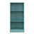 36" Aqua Solid Wood Adjustable Three Tier Library Bookcase