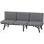 Causeuse d'extérieur 3-en-1 avec table pliante