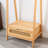 Imported Oak Coat Rack Drawer Storage