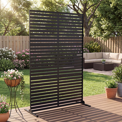 Panneau d'intimité extérieur en acier galvanisé 72 "x 47"