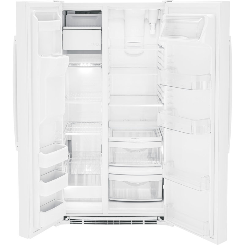 36" Side By Side 25.3 cu. ft. Refrigerator, White