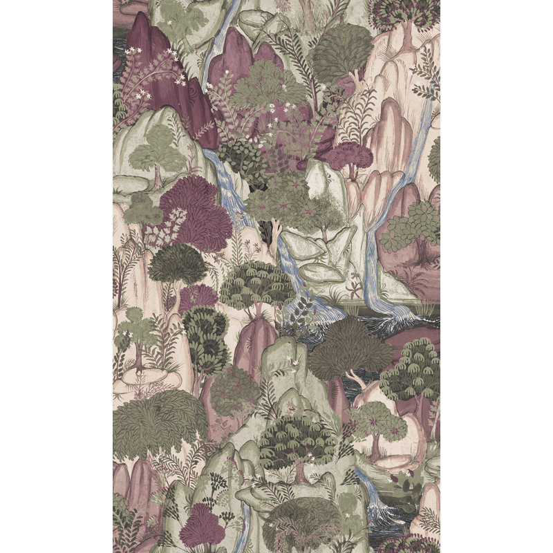 Papier peint Falling Waters, Mauve