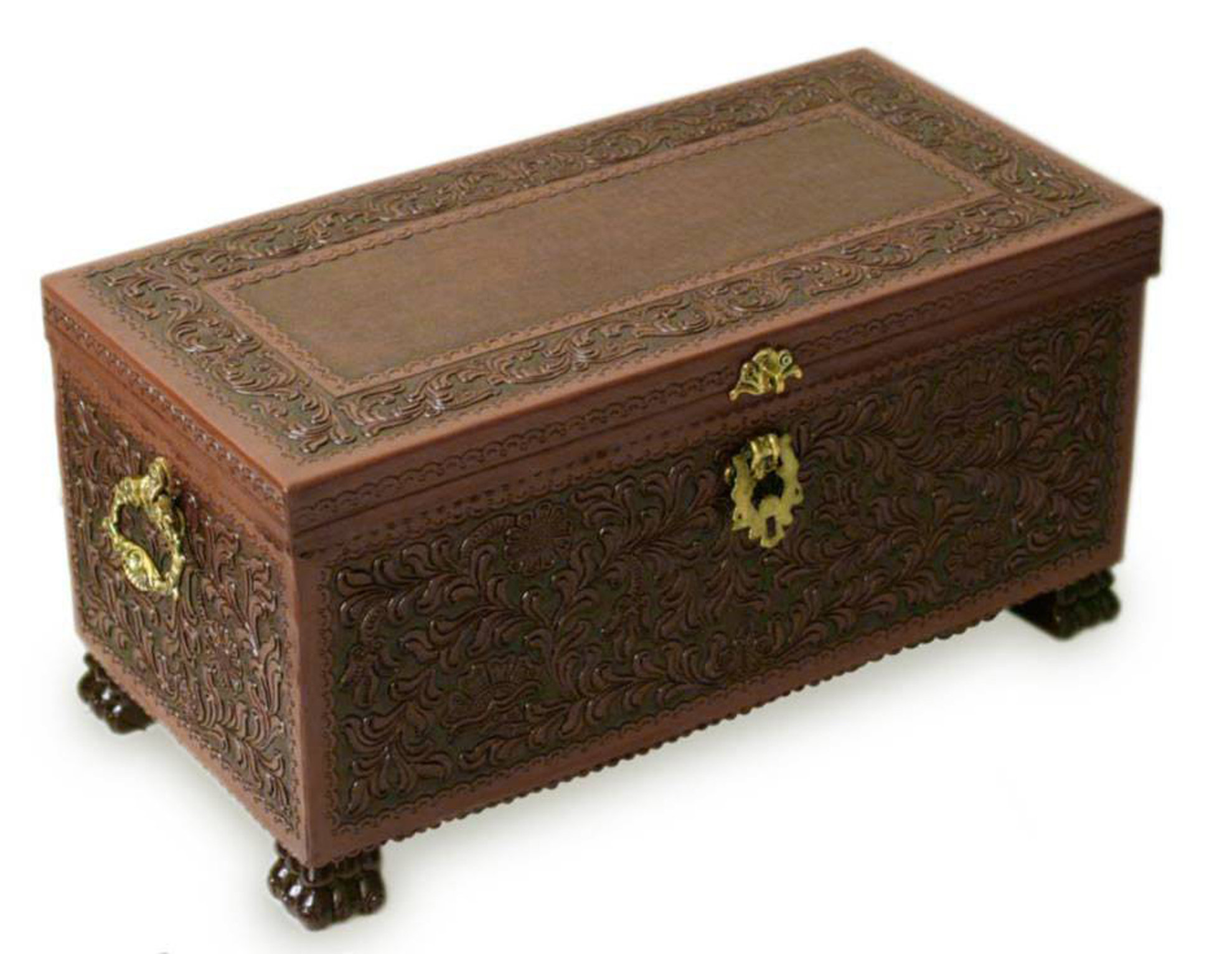 World Menagerie Prem 2 Piece Leather Vintage Trunk & Reviews