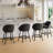 Bar Stools Set of 2,Upholstered Bar Stool with Back, 27 inch Height Counter Height Barstools for Home Kitchen Island-1817777174