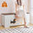  Storage Bench, Toy Box Organizer with Puppy Pattern,Toy Box and Organizer