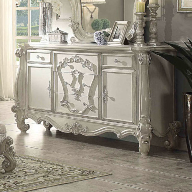 Commode Versailles, Blanc os