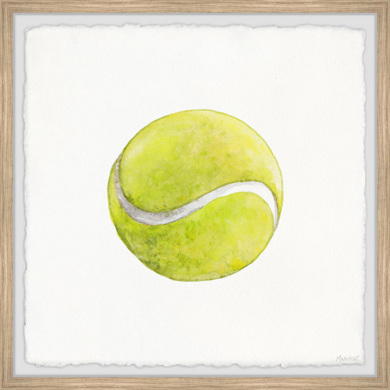 Brickhill Tennis Ball, reproduction encadrée, H 12 po x l 12 po x P 1,5 po