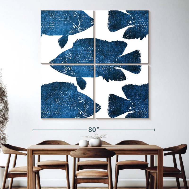 Brampt Fish Collage, 74'' H x 74'' W