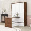 Lit escamotable en bois avec bureau-551205973
