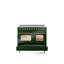 Cuisinière à induction 40 pouces avec 6 éléments à induction ILVE Nostalgie II Series (porte en verre)-1695305312
