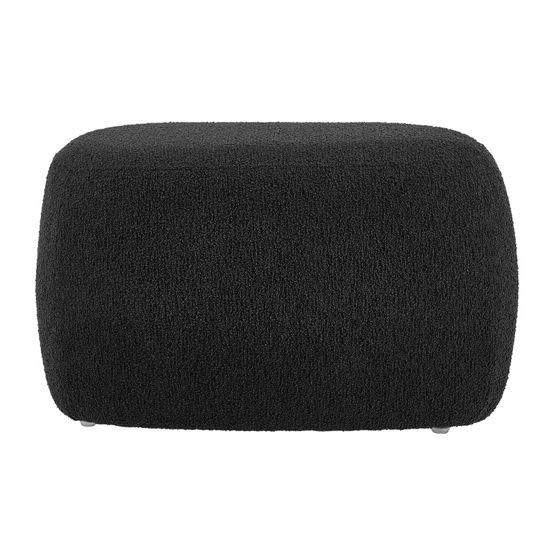 Endiya Upholstered Ottoman, Black
