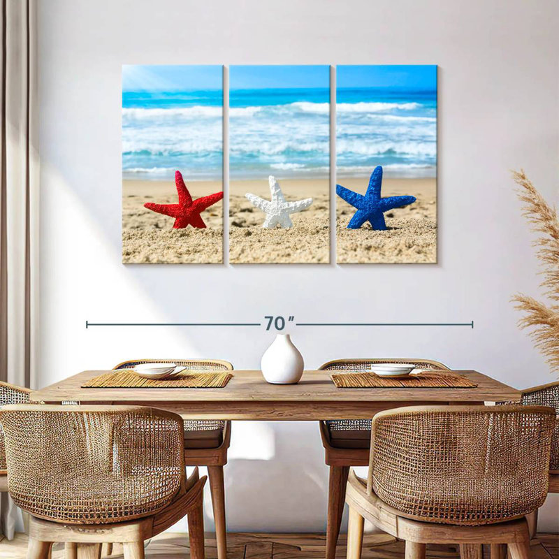 Étoile de mer patriotique Aletra Beach, H 36 po x l 57 po
