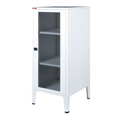 Armoire de rangement à 2 tablettes