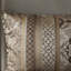 Édredon très grand brun / doré, motifs riches, accents élégants